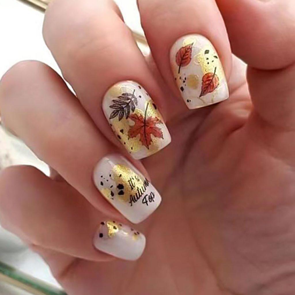 nature autumn nails