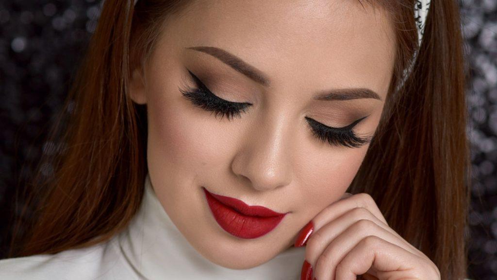 The Classic Red Lip and Winged Liner