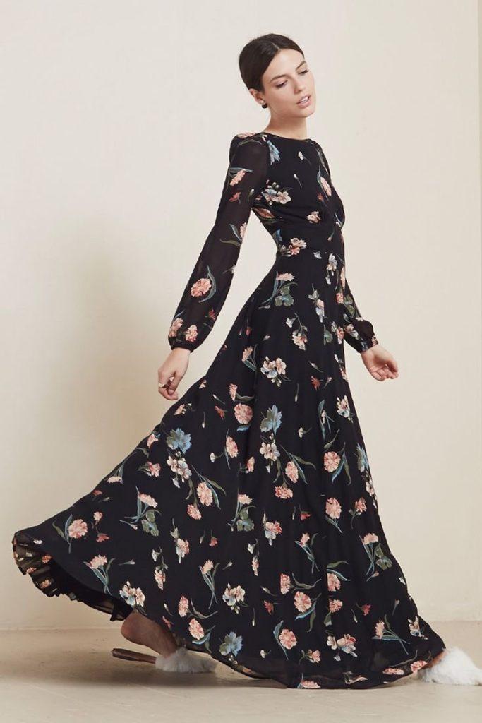 fall 23 fashion trends floral dress